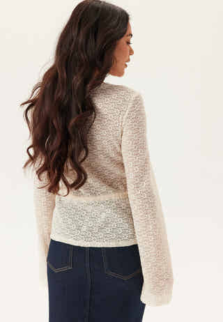Peplum Lace Cardigan