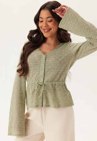 Peplum Lace Cardigan