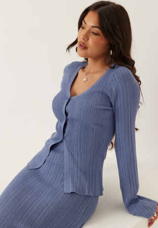 Rib Sculpted Knitted Dress