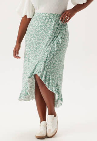 Frill Wrap Skirt