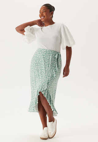 Frill Wrap Skirt