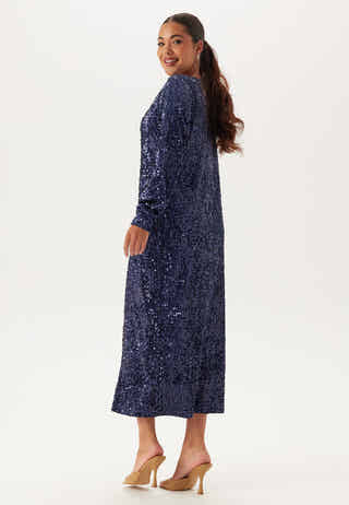 Sequin Long Midi Dress