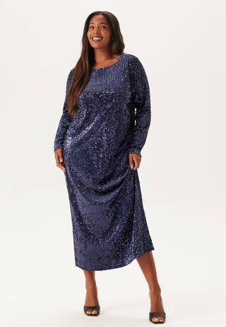 Sequin Long Midi Dress