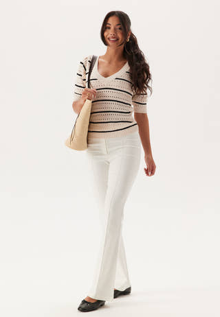 Short Sleeve Knit Sweater