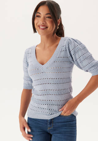 Short Sleeve Knit Sweater