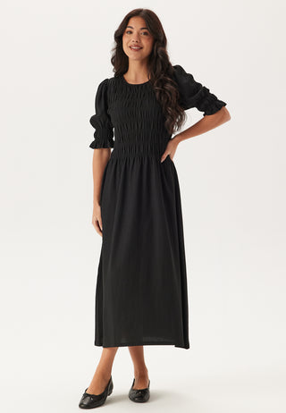 happy-holly-short-sleeve-smock-dress-black_4