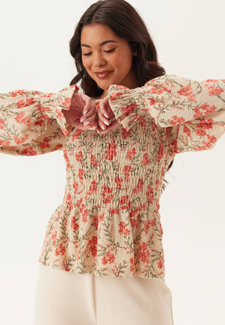 Structure Smock Peplum Top