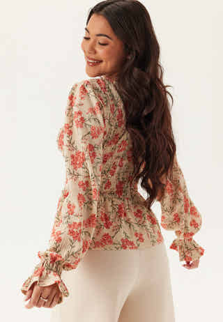 Structure Smock Peplum Top