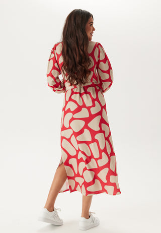 happy-holly-structured-puff-sleeve-midi-dress-redcream_5