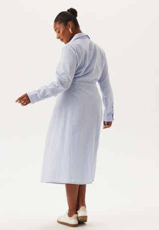 Tie Detail Cotton Shirt Dress