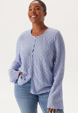 Trumpet Sleeve Lace Cardigan
