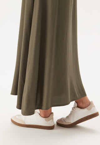 Viscose Belted Shirt Dress