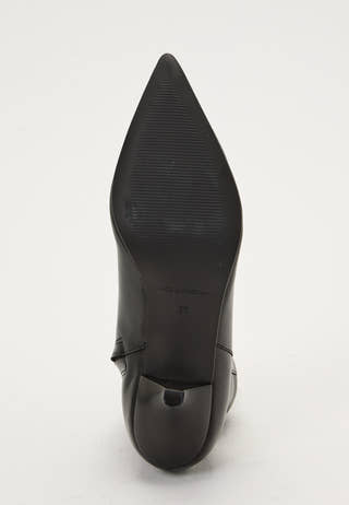 Heeled Leather Ankle Boot