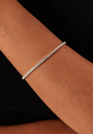 Arash Crystal Bracelet Silver-