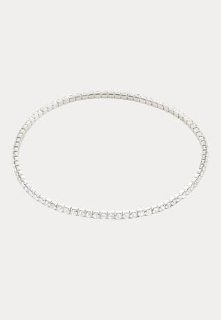 Arash Crystal Bracelet Silver-