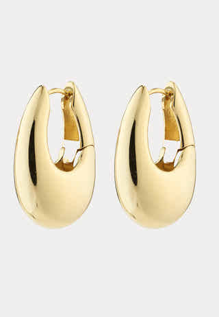 Autumn Chunky Retro Hoop Earri