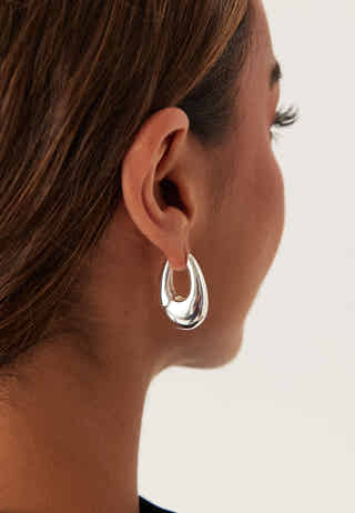 Autumn Chunky Retro Hoop Earri