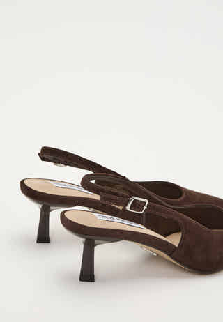 Korra Suede Slingback Sandal